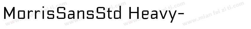 MorrisSansStd Heavy字体转换